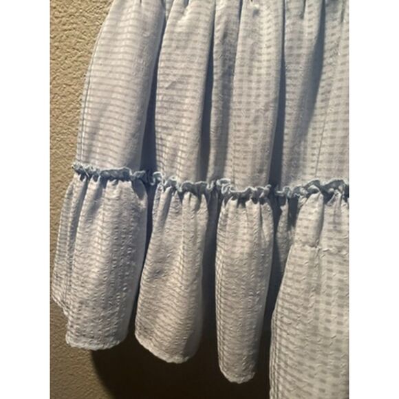 NWOT Disney Junior Minnie Mouse Blue Pleated Layered Waterfall Dress Size 4T - Picture 2 of 10